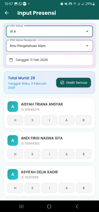 Input Presensi Guru