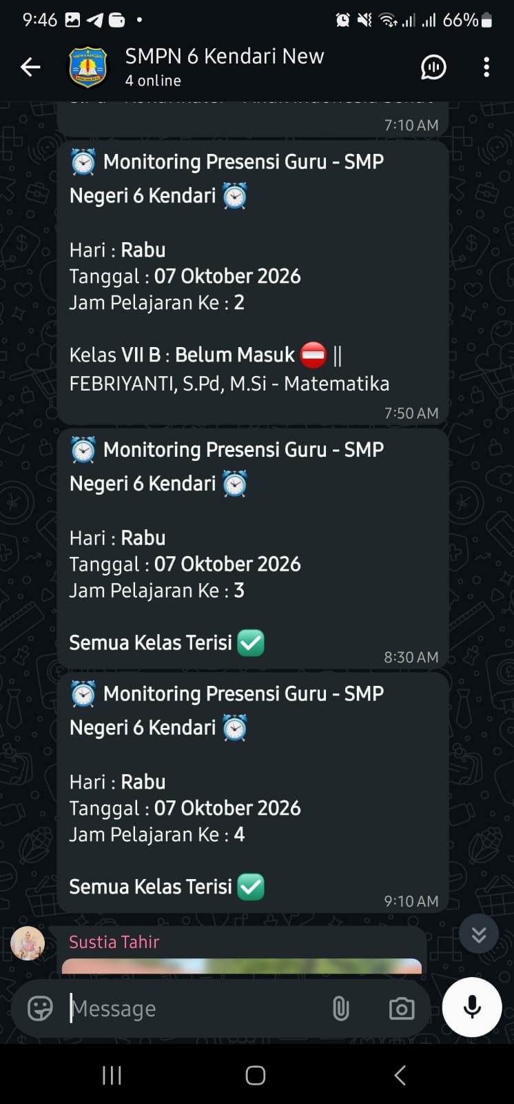 Notifikasi Bot WhatsApp